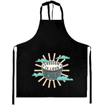Discover Bongo Drum Freedom Is Loud Music Lover Aprons