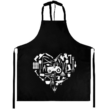 Discover Farming Farmer Heart Tractor Aprons