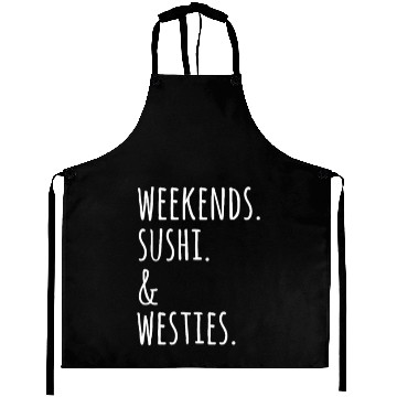 Discover Weekends Sushi And Westies Aprons