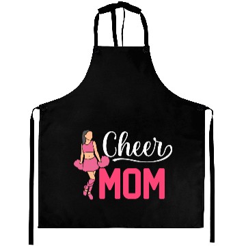 Discover Womens Cheer Mom Gymnastics Cheerleading Mom Squad Aprons