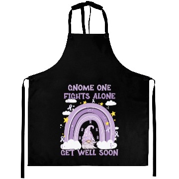 Discover Gnome One Fights Alone Lavender | Fight The Cancer Aprons