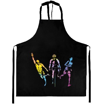 Discover Watercolor Womens Triathlon Aprons