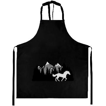 Discover mountains forest nature horse Aprons