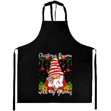 Discover Christmas Pajama with my Gnomes Aprons