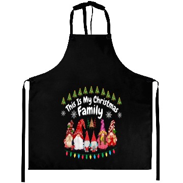 Discover This Is My Christmas Family Aprons