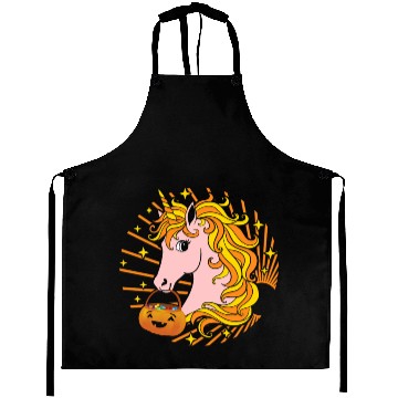 Discover Halloween Aprons, Cute Candy Corn Unicorn Candy