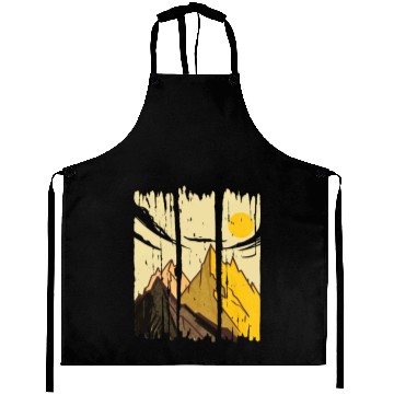 Discover Painted Art Mountains With Sun Aprons