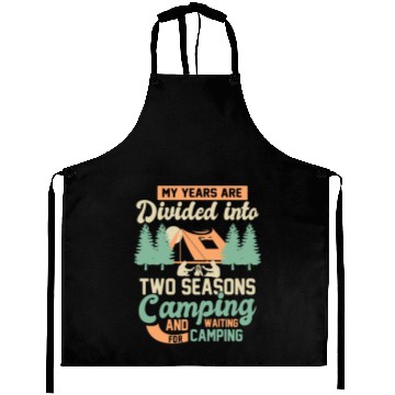 Discover Camping hiking nature adventure Aprons