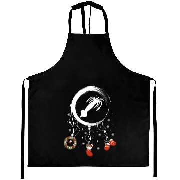 Discover Winter dreamcatcher Christmas Squid Aprons