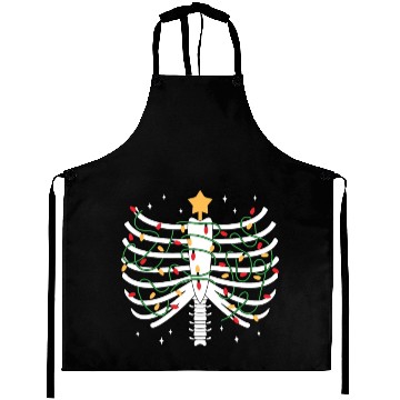 Discover Christmas Festive Ribcage Skeleton Aprons