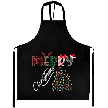 Discover MERRY CHRISTMAS ,Christmas light Aprons