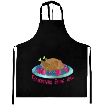 Discover Thanksgiving eating team Aprons