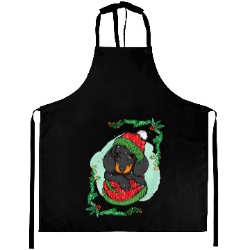 Discover Winter holiday dog Aprons