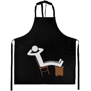 Discover Chill man chair icon Aprons