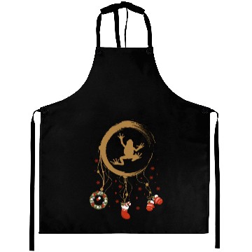 Discover Winter dreamcatcher Christmas Frog Aprons