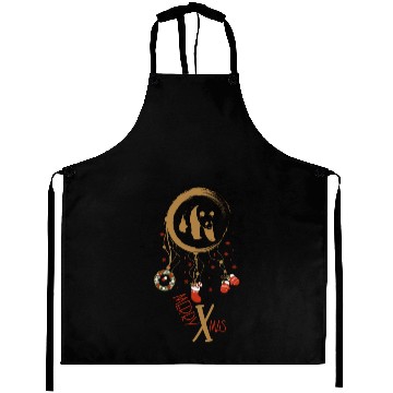 Discover Winter dreamcatcher Christmas Panda Aprons