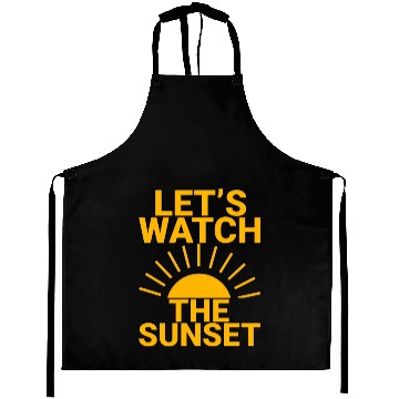 Discover Let's Watch The Sunset 2 Aprons