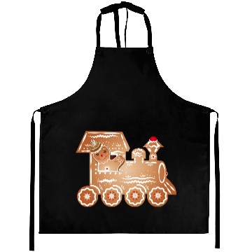Discover Gingerbread man as a train driver on the train Aprons