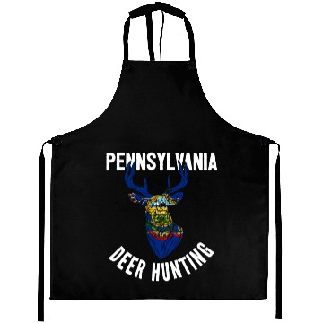 Discover Pennsylvania Deer Hunting Buck Stag Hunter Aprons
