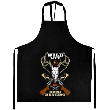 Discover Wild Life , Deer Hunting , Mountain lover Aprons