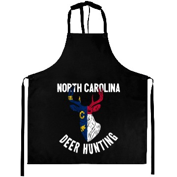 Discover North Carolina Deer Hunting Buck Stag Hunter Aprons