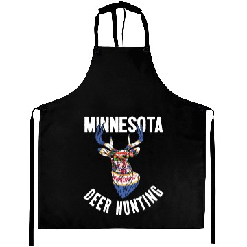 Discover Minnesota Deer Hunting Buck Stag Hunter Aprons