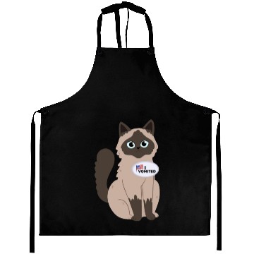 Discover I Vomited Funny Cat American Election Voting Aprons