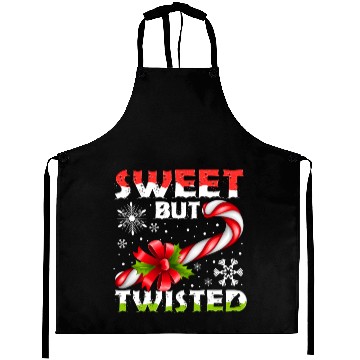 Discover Candy Cane Sweet But Twisted Funny Christmas Aprons