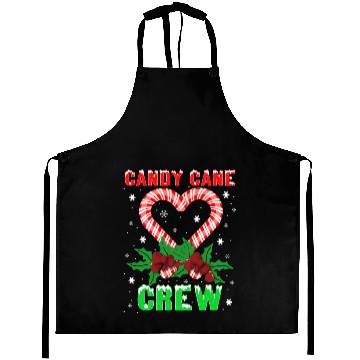 Discover Candy Cane Crew Christmas Sweets Family Matching Aprons