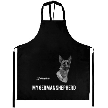 Discover Nothing beats my German Shepherd Aprons