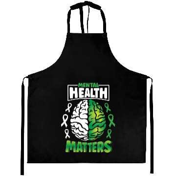 Discover Mental Health Matters Spread Awareness Brain Aprons