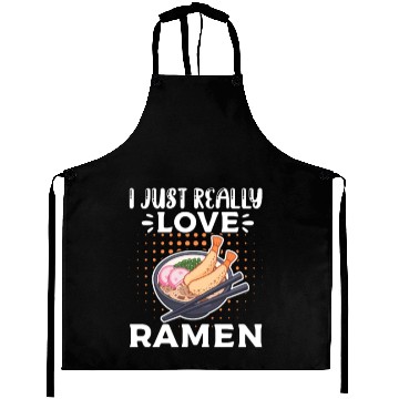 Discover I Just Really Love Ramen Aprons