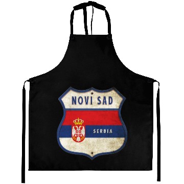 Discover Novi Sad Serbia coat of arms flag design Aprons