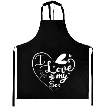 Discover I Love My Son Aprons