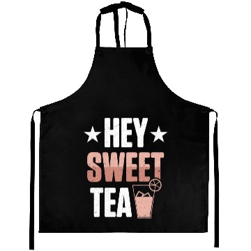 Discover Funny Hey Sweet Tea Glass Drinking Iced Tea Aprons