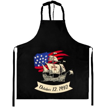 Discover Columbus Day 1492 Aprons