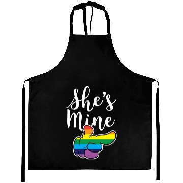 Discover Matching Lesbian Couple She's Mine Part2 Aprons