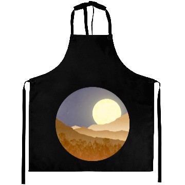 Discover Nightscape with full moon Aprons
