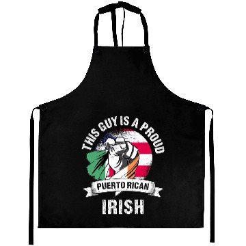 Discover Puerto Rico Flag Ireland Grown Men Boys Guy Aprons