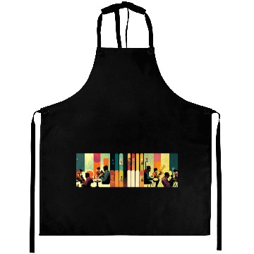 Discover Music, jazz & ink Aprons