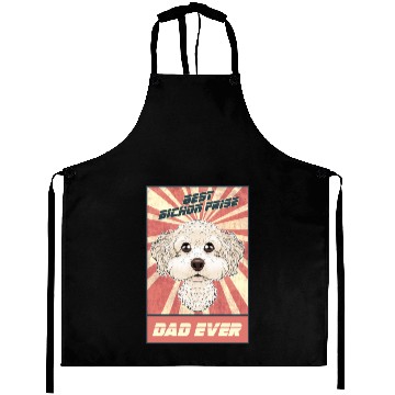 Discover Best Bichon Frise Dad Ever I Bichon Lover Aprons