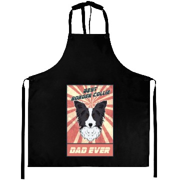Discover Best Border Collie Dad Ever I Border Collie Lover Aprons