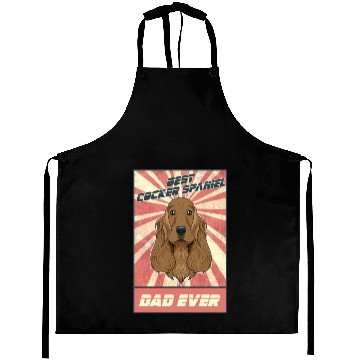 Discover Best Cocker Spaniel Dad Ever I Cocker Spaniel Aprons