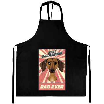 Discover Best Dachshund Dad Ever I Wiener Dog Lover Aprons