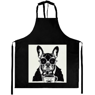 Discover I love dog and coffee Aprons