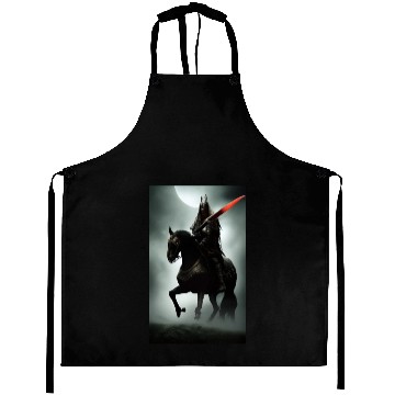 Discover Warrior on the black horse Aprons