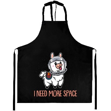 Discover Llama Astronaut I Need More Space Aprons