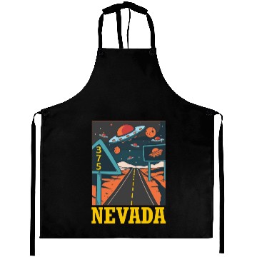 Discover Nevada Highway UFO Science Alien Abduction United Aprons