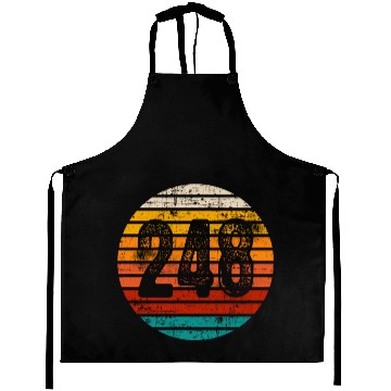 Discover Distressed Vintage Sunset 248 Area Code Aprons