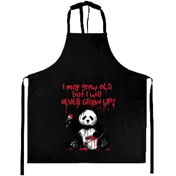 Discover Panda never grow up Aprons